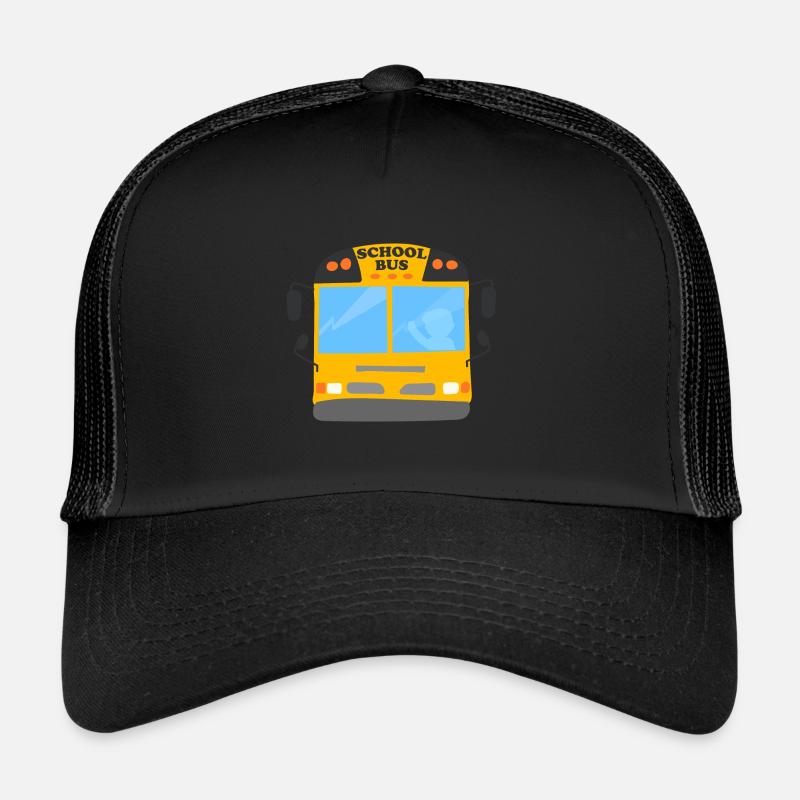 School Bus Costume Cool Back to School Vehicle Trucker Cap