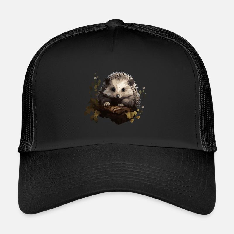 Hérisson Hérisson Bébé Animal Forêt Nature Casquette trucker 