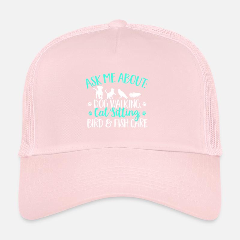 Pet Sitting Cat Dog Pet Sitter Trucker Cap