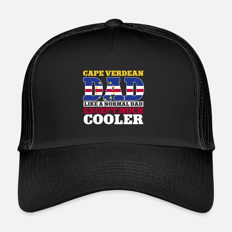 Drapeau du Cap-Vert Drapeau du Cap-Vert - Casquette trucker  - noir/noir