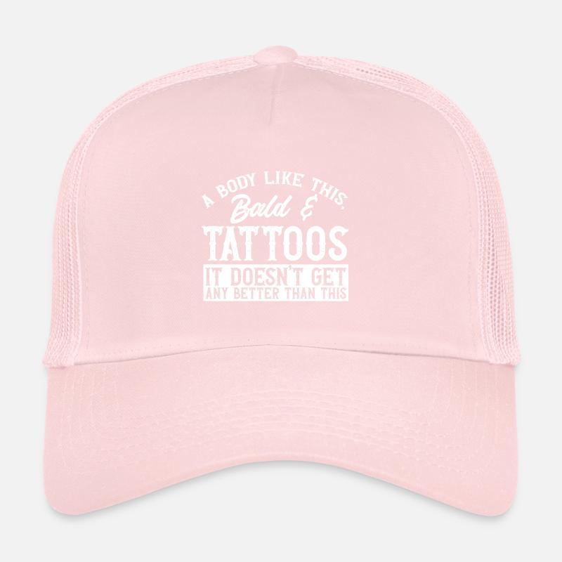 Bald Head Baldness Beard Bald Head Trucker Cap