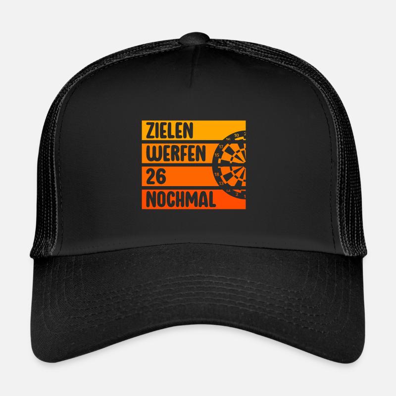 Fléchettes drôles et cadeaux de fléchettes pour les joueurs de fléchettes Casquette trucker 