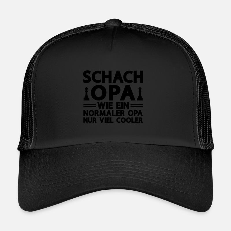 Schach Opa Großvater Geschenk Trucker Cap