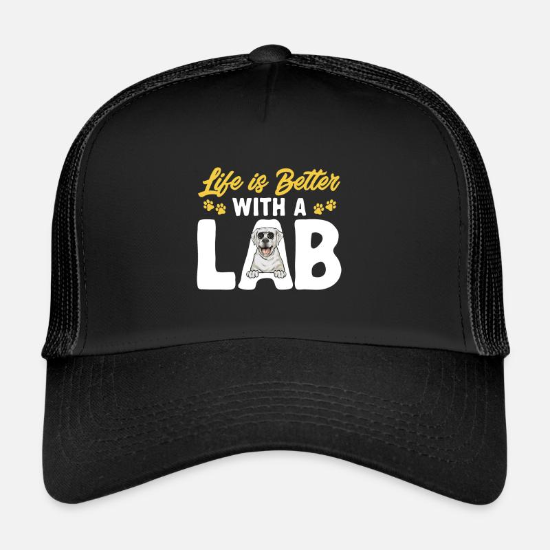 Weißer Labrador Retriever Weißer Lab Trucker Cap