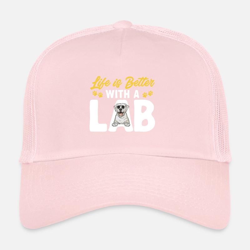 Weißer Labrador Retriever Weißer Lab Trucker Cap