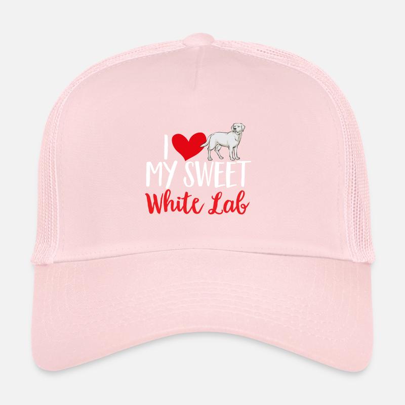 Weißer Labrador Retriever Weißer Lab Trucker Cap