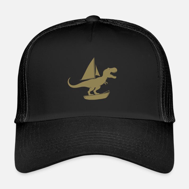 Minimalist dinghy with T-Rex summer Trucker Cap