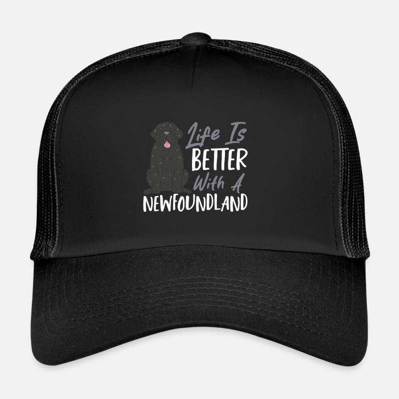 Das Leben ist besser mit einem Neufundland Trucker Cap