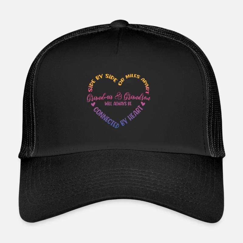 Side by side grandma and grandson Trucker Cap