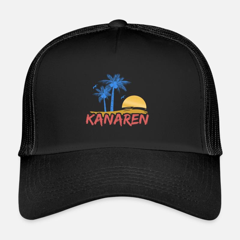 Strand Kanaren - Trucker Cap - Schwarz/Schwarz