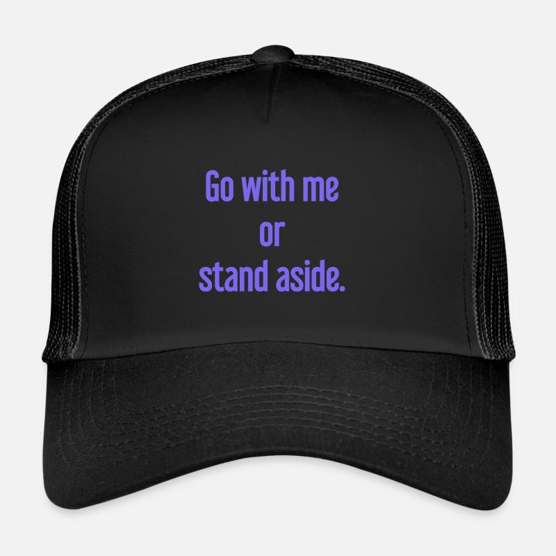 Marchez avec ou sur le côté Casquette trucker 