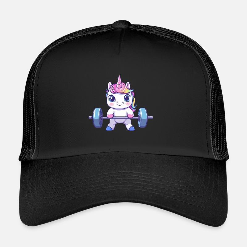 Unicorn deadlifting Trucker Cap