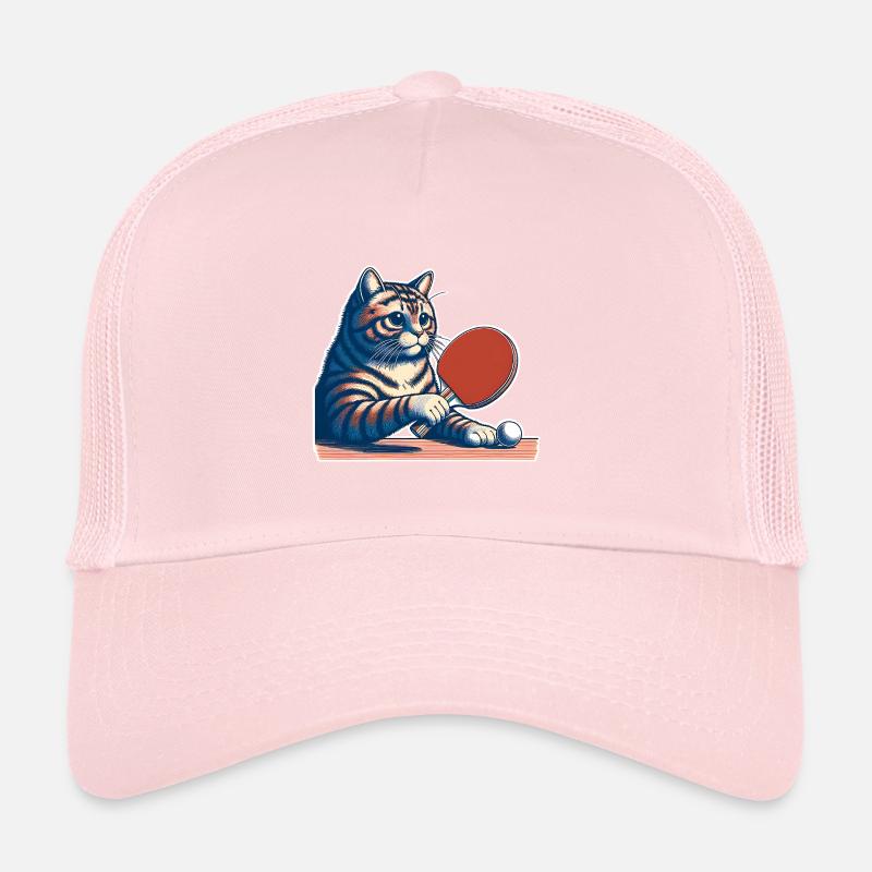 Table tennis cat Trucker Cap