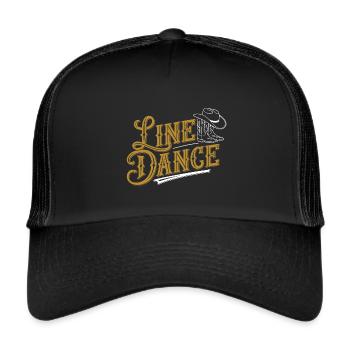 La danse en ligne, quoi d’autre ? Formation de danse en ligne - Casquette trucker  - noir/noir - Devant