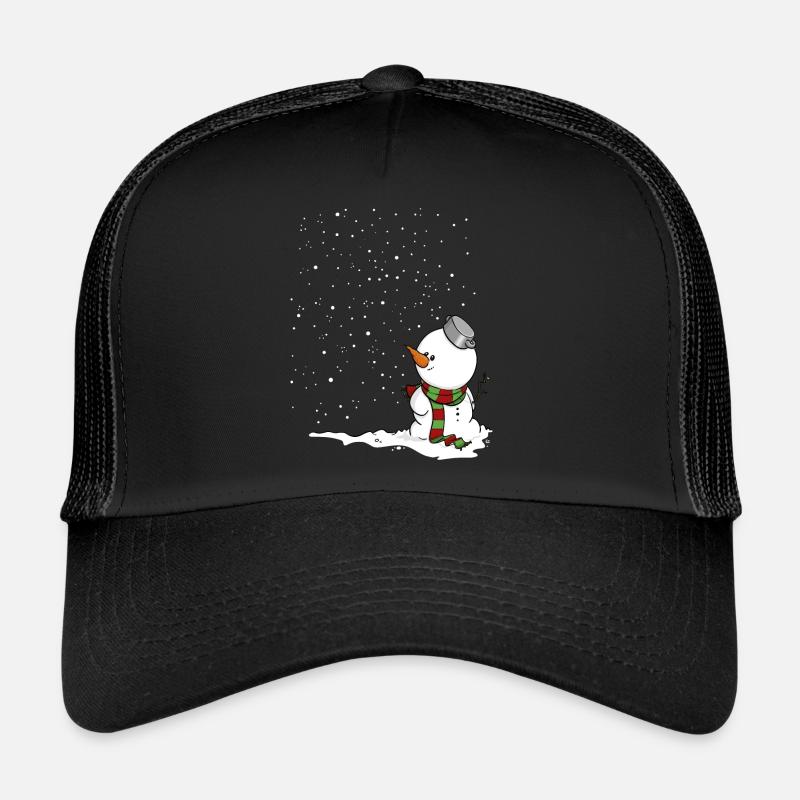 Schneemann im Schnee. Trucker Cap