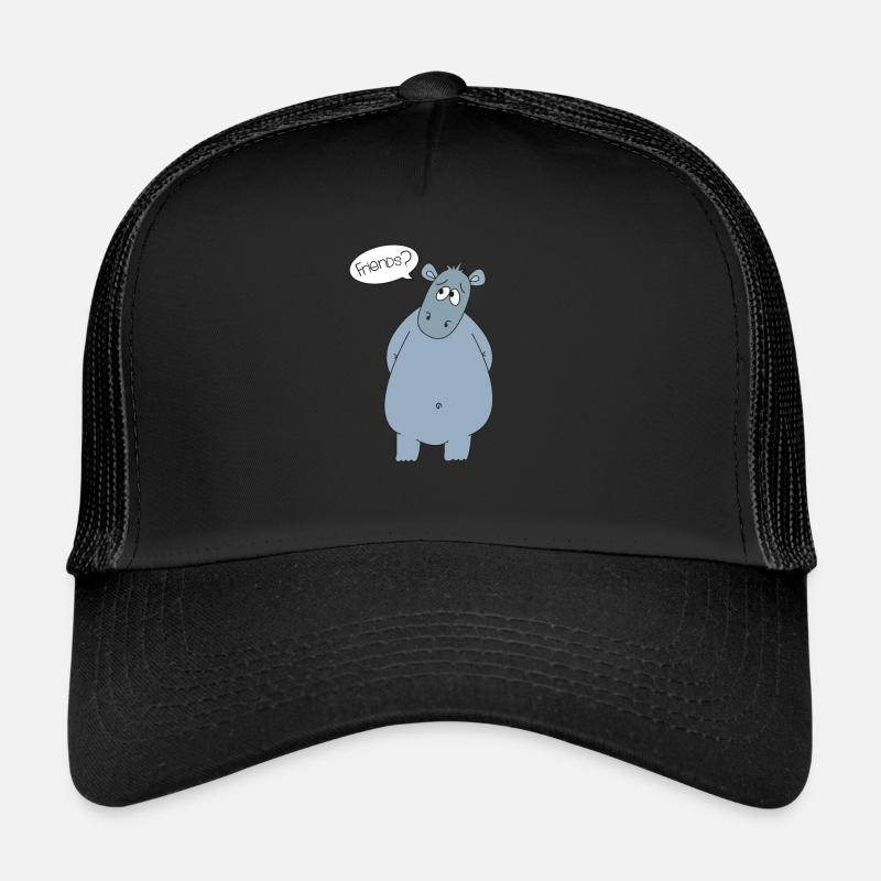 Freunde Hippo Flusspferd Nilpferd Geschenk Trucker Cap