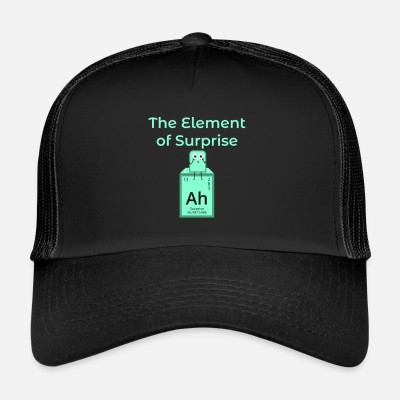 Element Surprise Ah Surprise saying icon Trucker Cap