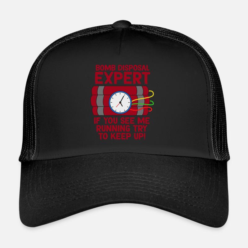 Awesome Expert Tshirt Design Bomb disposal expert Trucker Cap