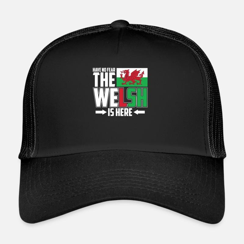 Wales - Trucker Cap - Schwarz/Schwarz