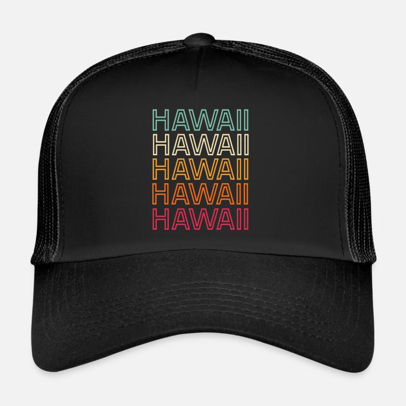 Hawaii Retro Vintage Trucker Cap
