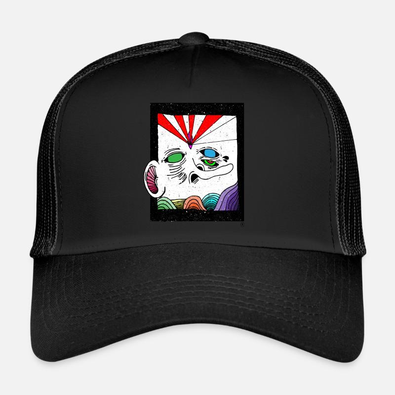 abstract face art gift shirt Trucker Cap