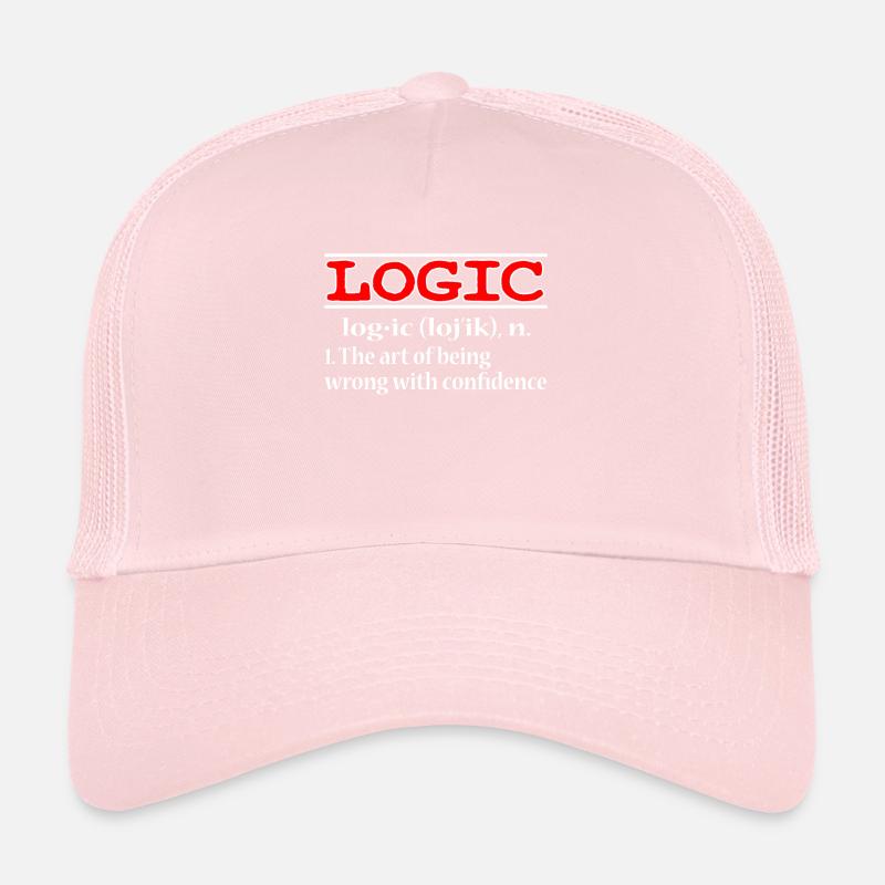 Conception de tee-shirt «Tout cela a du sens avec la logique» pour Casquette trucker 