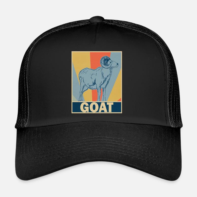 Ziege - Trucker Cap - Schwarz/Schwarz