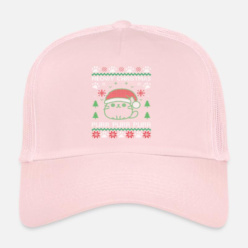 Miaou noël noël pull moche chats Casquette trucker 