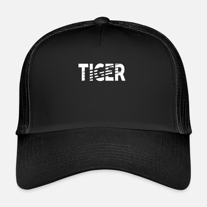 TIGER - Trucker Cap - Schwarz/Schwarz