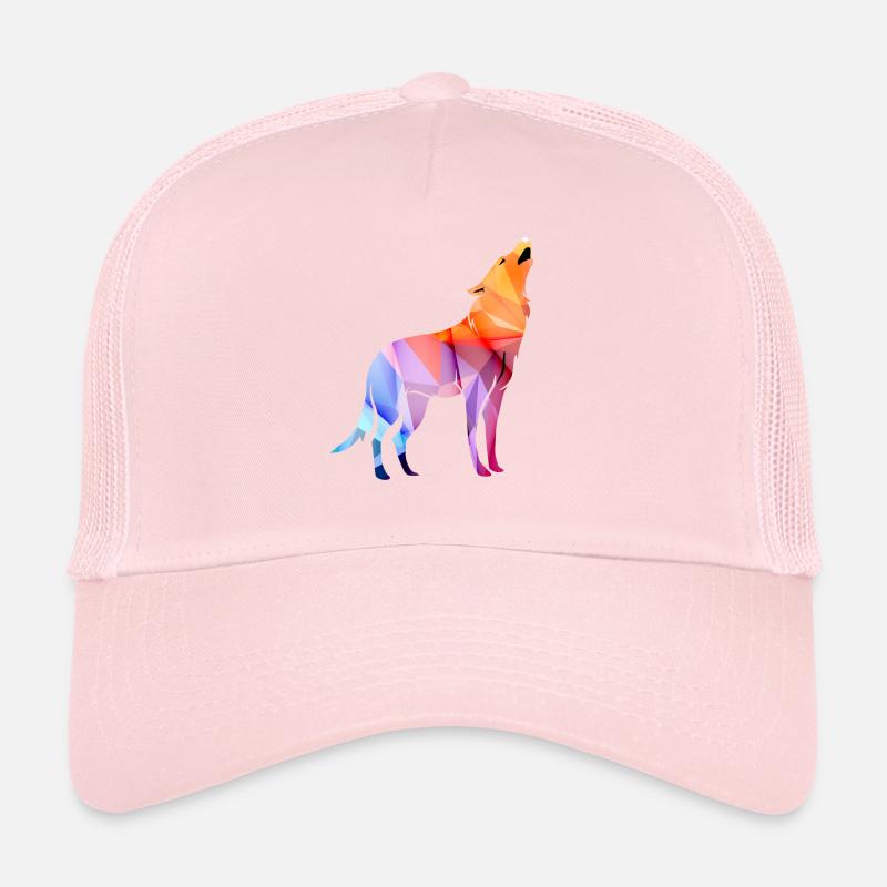 Polygone pleurnute loup Casquette trucker 