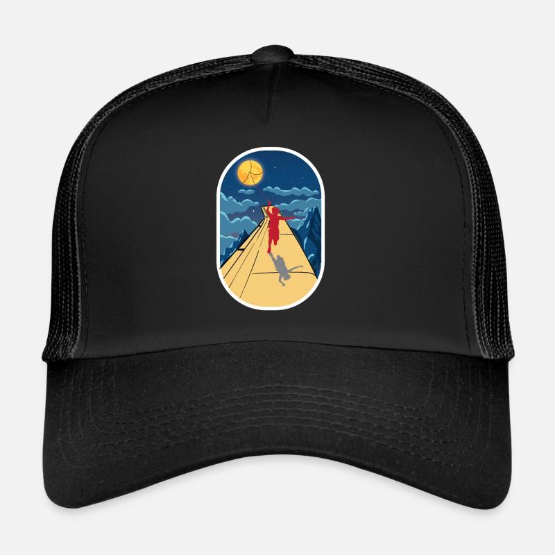 Child wing plane full moon window shirt Trucker Cap