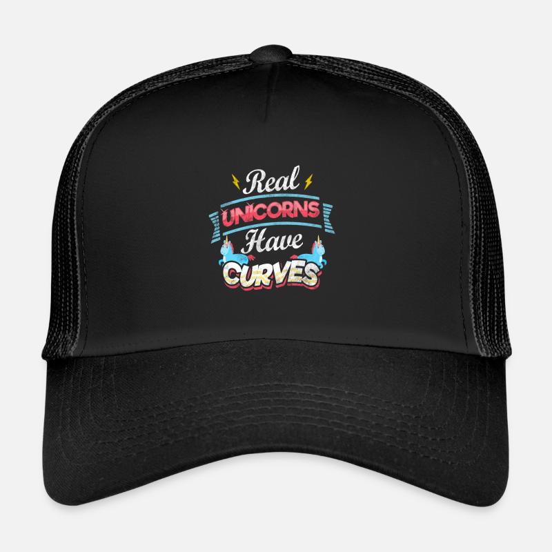Licorne - Casquette trucker - noir/noir