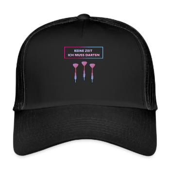 Darts Darts Darts - Trucker Cap - black/black - Front