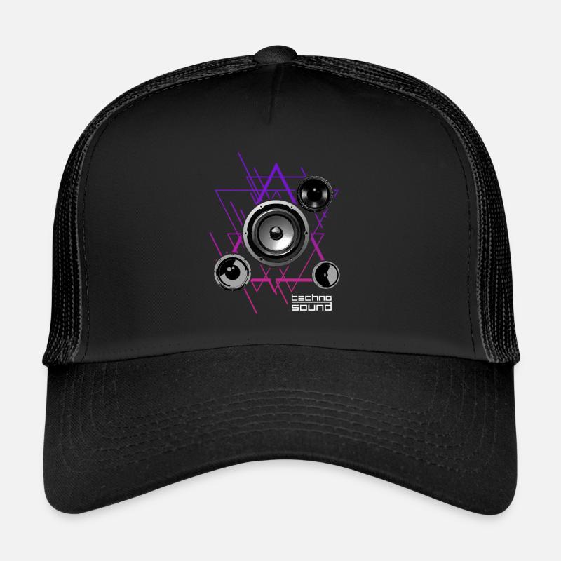 Cadeau de haut-parleur Electro Sound Techno House Casquette trucker 