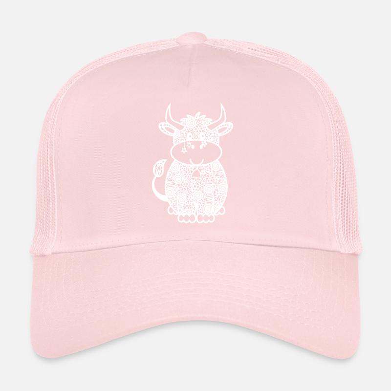 Cow Drawing Trucker Cap