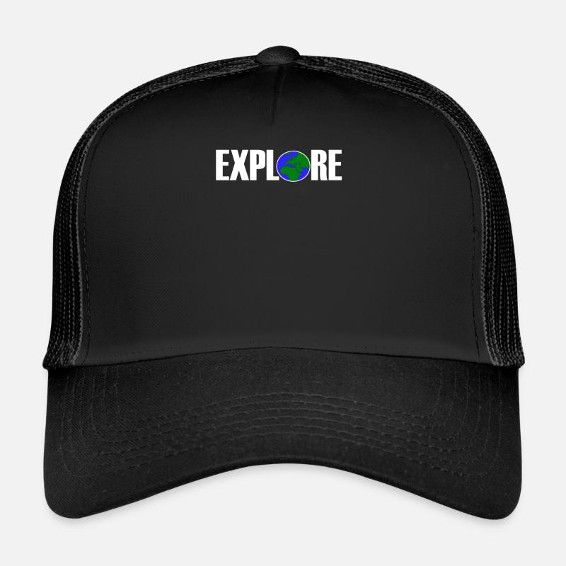 Explore Weltreise Entdecker Abenteuer Geschenk Trucker Cap