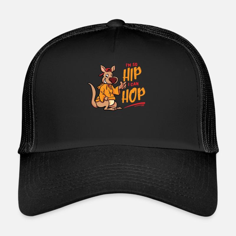 Hip Hop Kangaroo - Trucker Cap - black/black