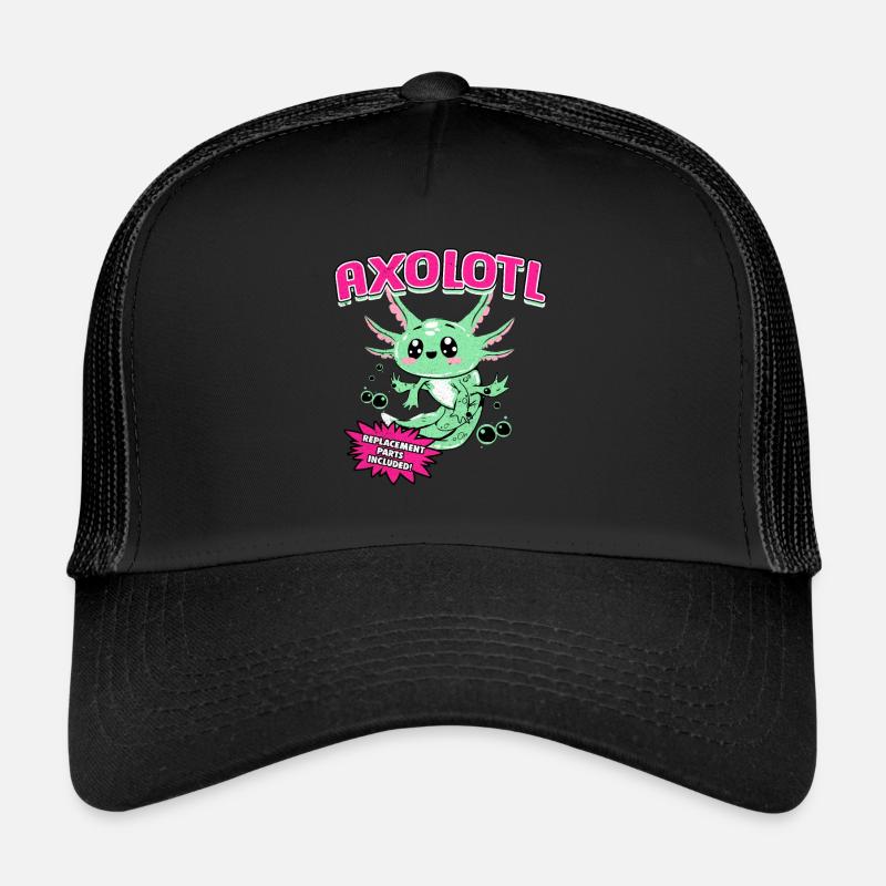 Axolotl - Casquette trucker  - noir/noir