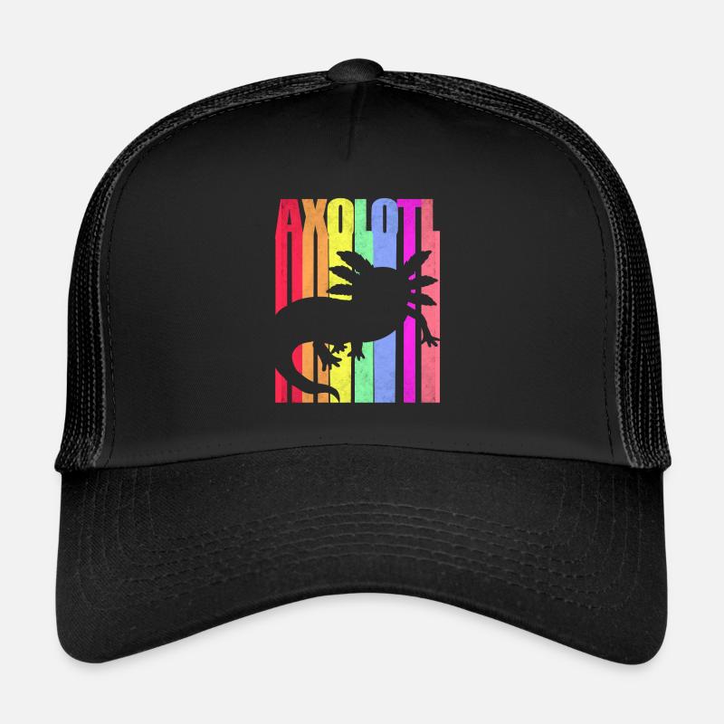 Axolotl - Casquette trucker  - noir/noir