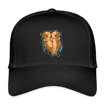 Otter - Trucker Cap - Schwarz/Schwarz - Vorne