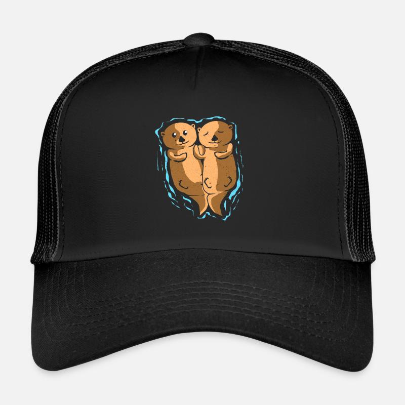 Otter - Trucker Cap - Schwarz/Schwarz