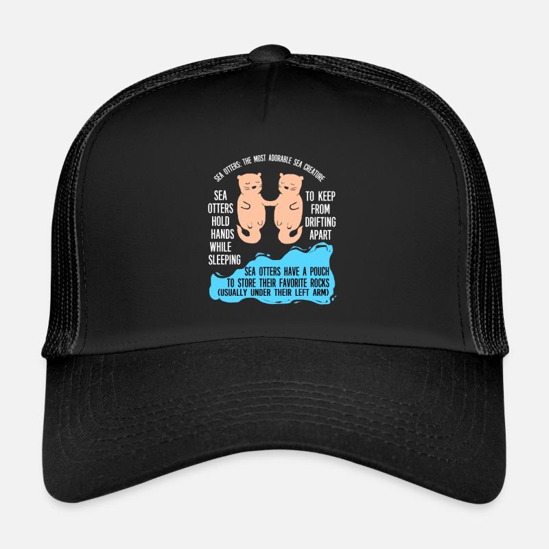 Otter Furet Marder Eau Loutre de mer Castor Doux Casquette trucker 