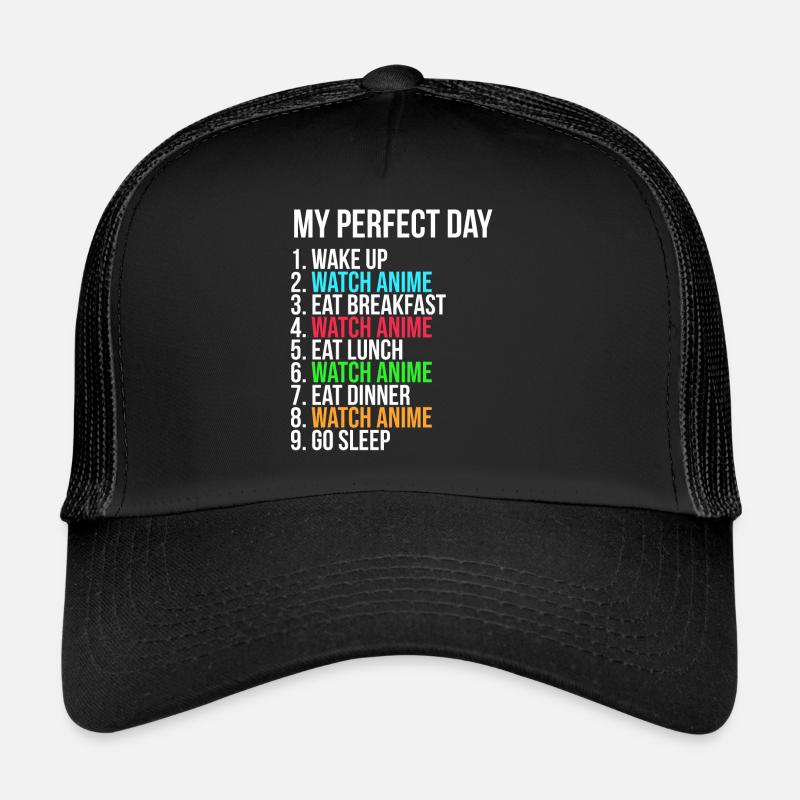 Anime Tag Convention Baka Cosplay Manga Geschenk - Trucker Cap - Schwarz/Schwarz