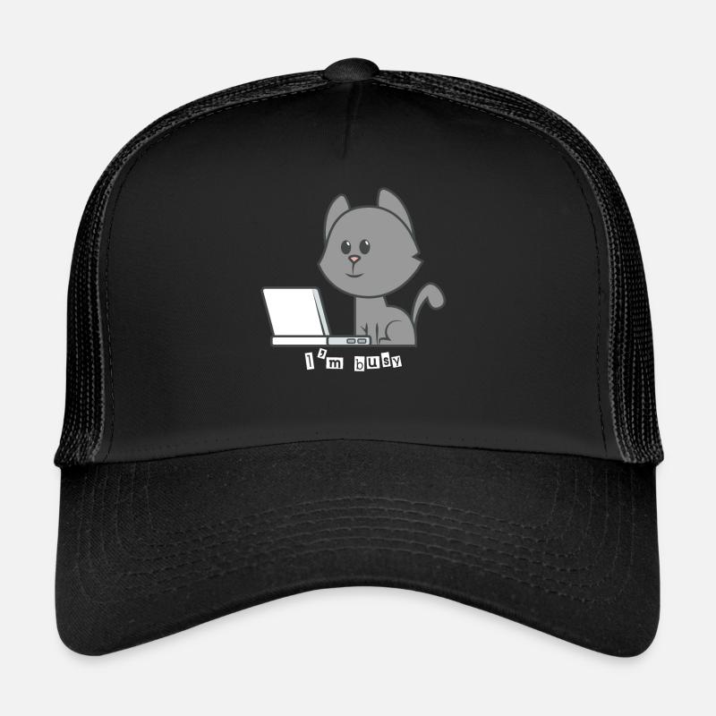 Katze Laptop Trucker Cap