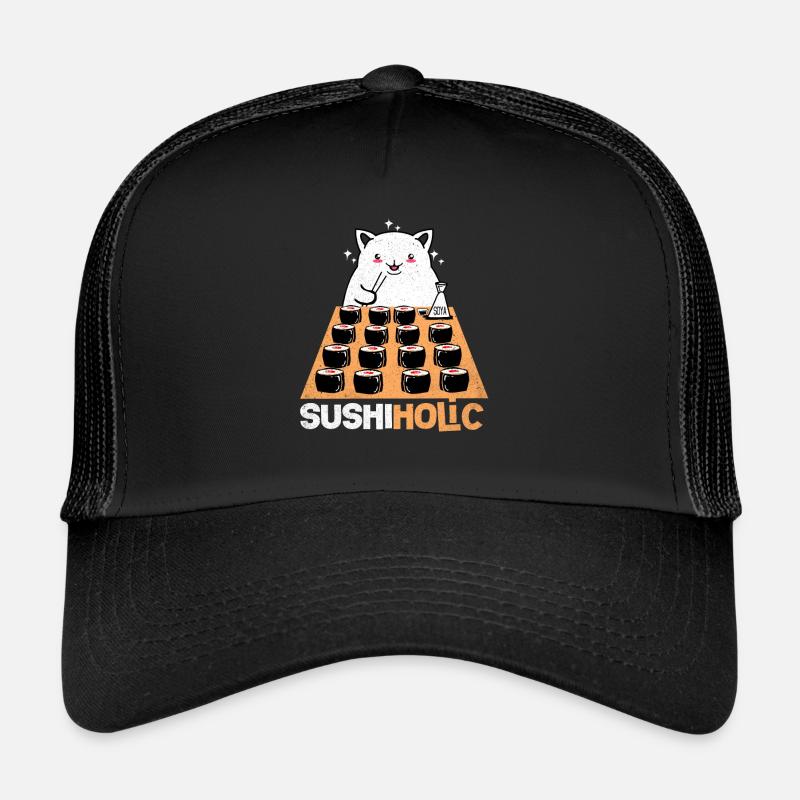 Sushi - Trucker Cap - Schwarz/Schwarz