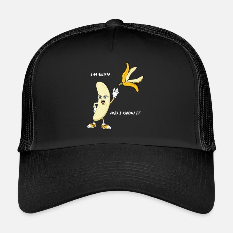 Witziges Bananen Striptease T-Shirt Geschenk Trucker Cap
