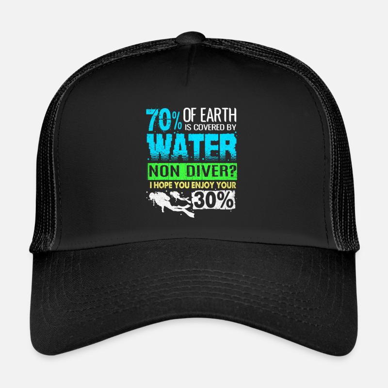 Tauchen - Trucker Cap - Schwarz/Schwarz