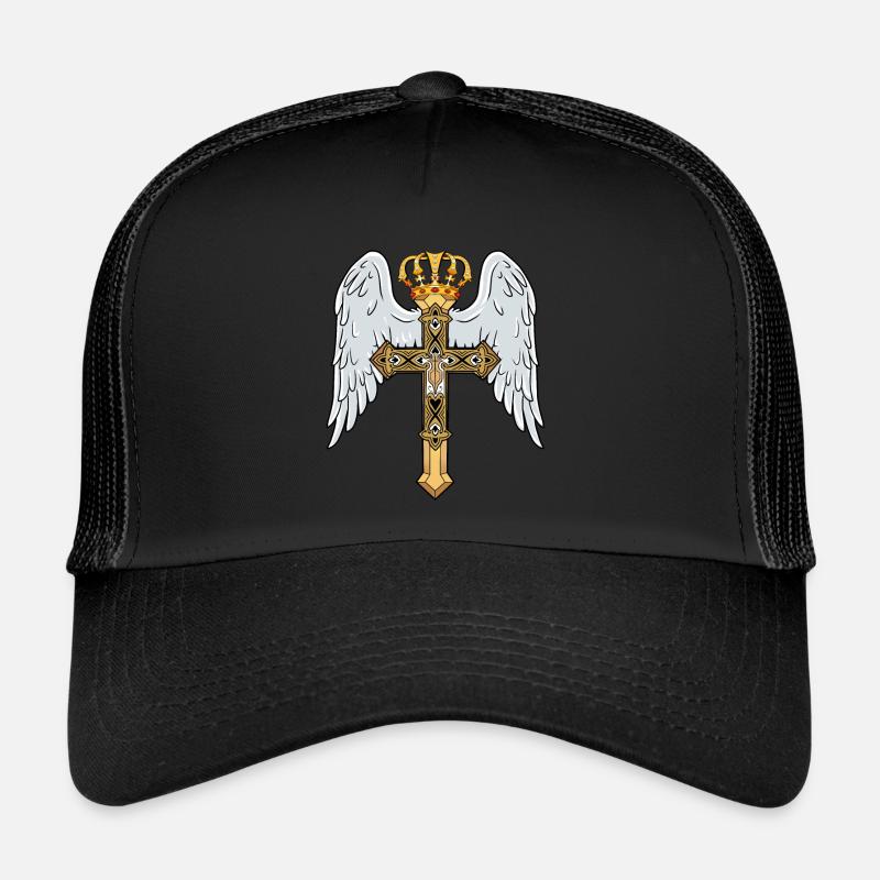 Himmlisches Kreuz mit Krone Trucker Cap