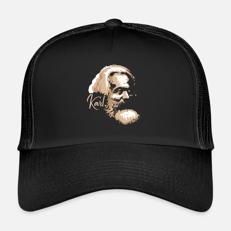 Communisme Lénine Marx Lutte des classes social - Casquette trucker  - noir/noir