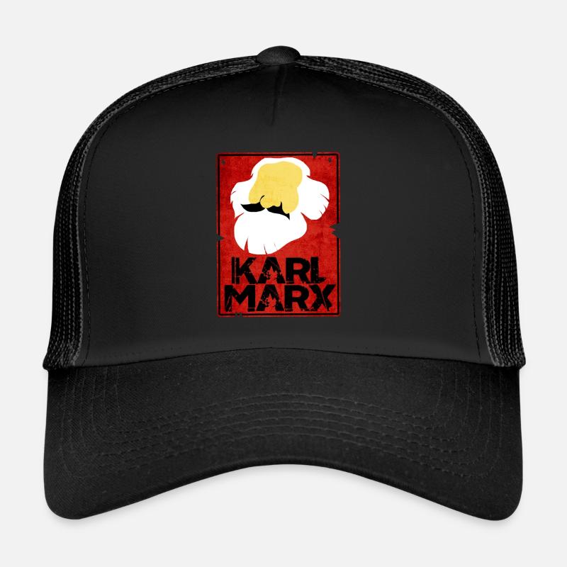 Communisme Lénine Marx Lutte des classes social - Casquette trucker  - noir/noir